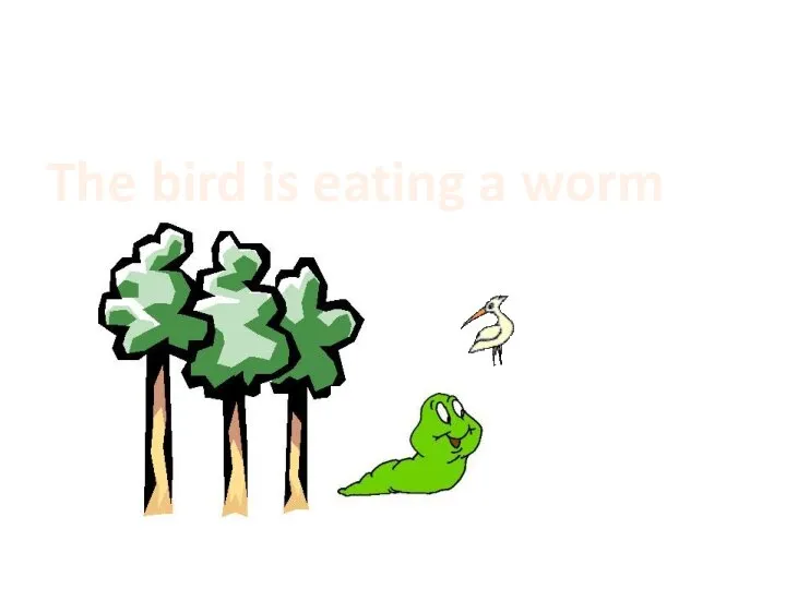 The bird is eating a worm