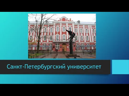 Санкт-Петербургский университет