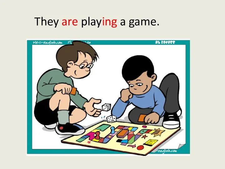They are playing a game.