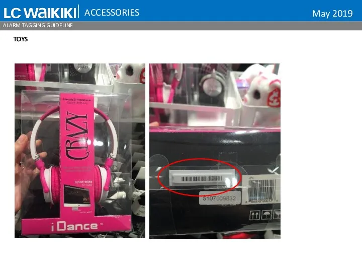 TOYS ACCESSORIES ALARM TAGGING GUIDELINE May 2019