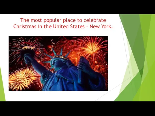 The most popular place to celebrate Christmas in the United States – New York.