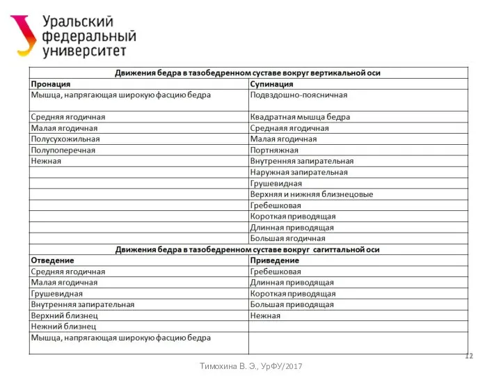 Тимохина В. Э., УрФУ/2017