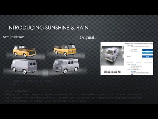 INTRODUCING SUNSHINE & RAIN New Renderings... Original... The New Nylint: Sunshine &