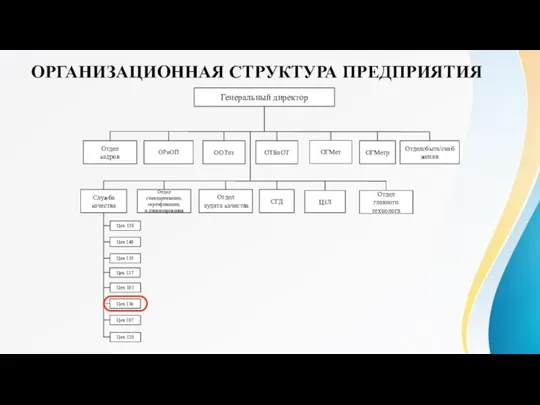 ОРГАНИЗАЦИОННАЯ СТРУКТУРА ПРЕДПРИЯТИЯ