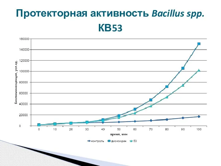 Протекторная активность Bacillus spp. КВ53