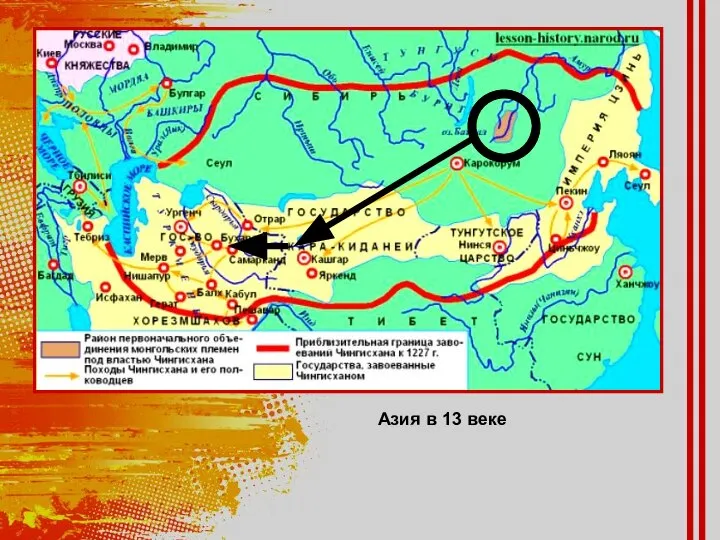 Азия в 13 веке