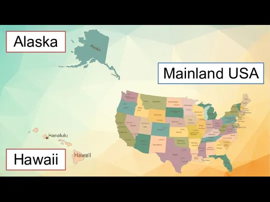 Alaska Hawaii Mainland USA