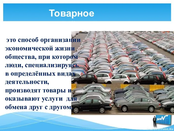 это способ организации экономической жизни общества, при котором люди, специализируясь в определённых