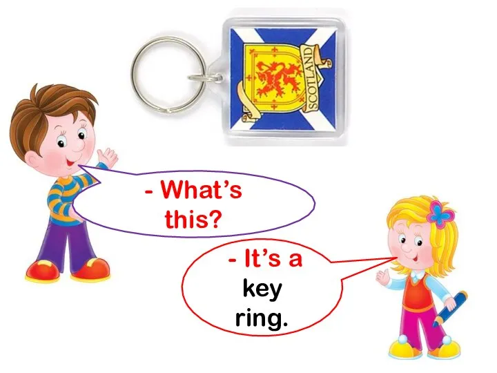 - What’s this? - It’s a key ring.