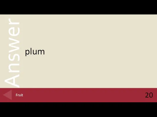 plum 20 Fruit