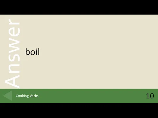 boil 10 Cooking Verbs