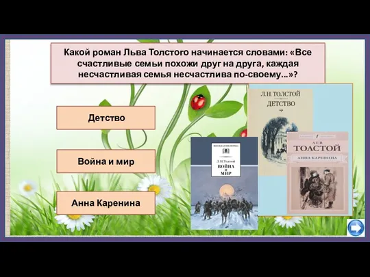 Детство Война и мир Какой роман Льва Толстого начинается словами: «Все счастливые