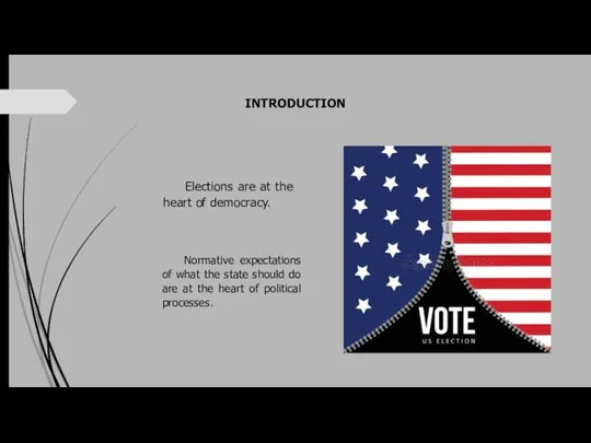 INTRODUCTION Elections are at the heart of democracy. Normative expectations of what