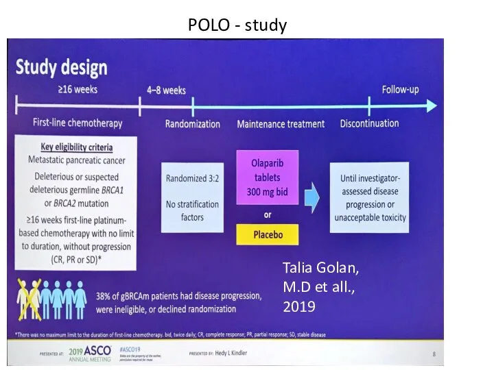 POLO - study Talia Golan, M.D et all., 2019