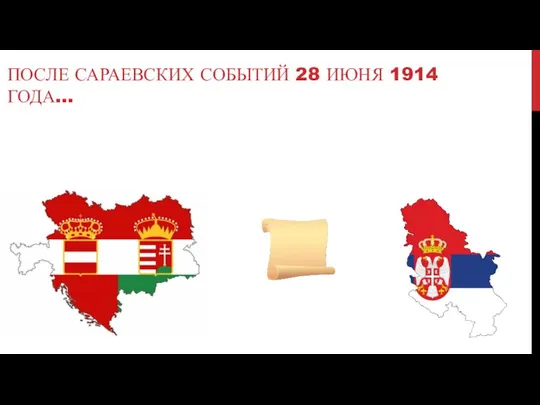 ПОСЛЕ САРАЕВСКИХ СОБЫТИЙ 28 ИЮНЯ 1914 ГОДА...