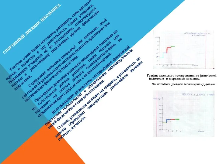 СПОРТИВНЫЙ ДНЕВНИК ШКОЛЬНИКА. График школьного тестирования по физической подготовке в спортивном дневнике.