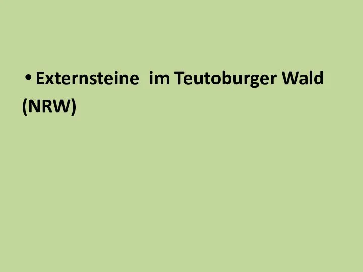 Externsteine im Teutoburger Wald (NRW)