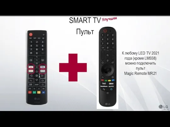 SMART TV К любому LED TV 2021 года (кроме LM558) можно подключить