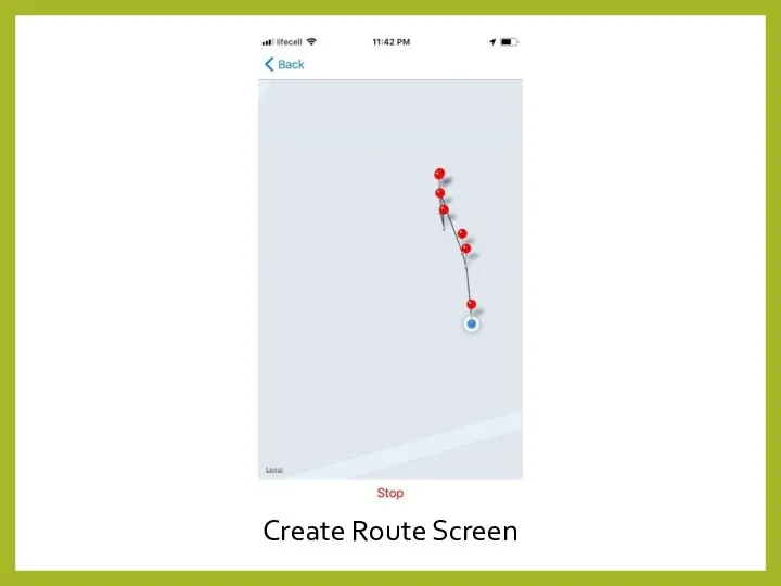 Create Route Screen