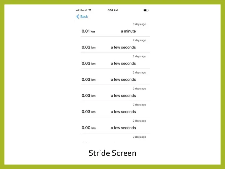 Stride Screen