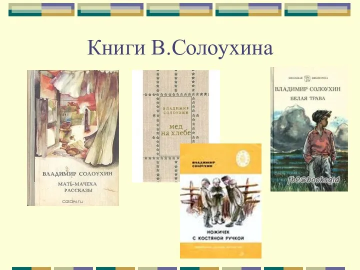 Книги В.Солоухина