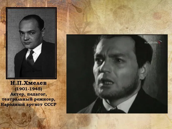 Н.П.Хмелев (1901-1945) Актер, педагог, театральный режисер, Народный артист СССР