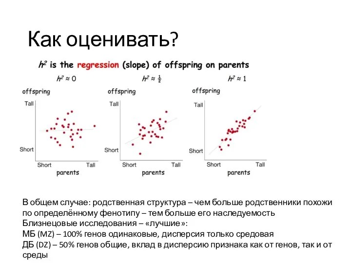 Как оценивать? В общем случае: родственная структура – чем больше родственники похожи