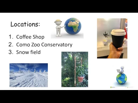 Locations: Coffee Shop Como Zoo Conservatory Snow field