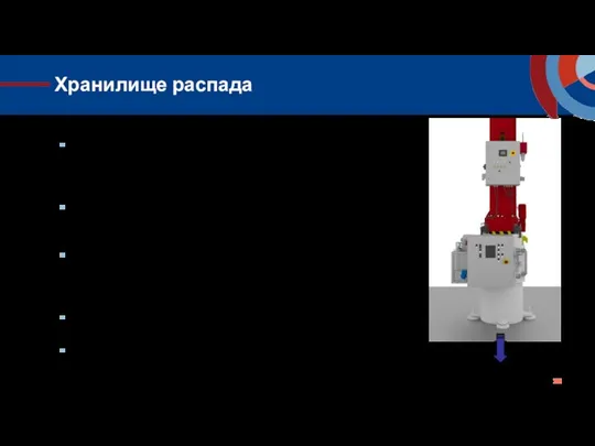 Хранилище распада В хранилище (хранилище распада) установлен запирающий модуль, который является частью