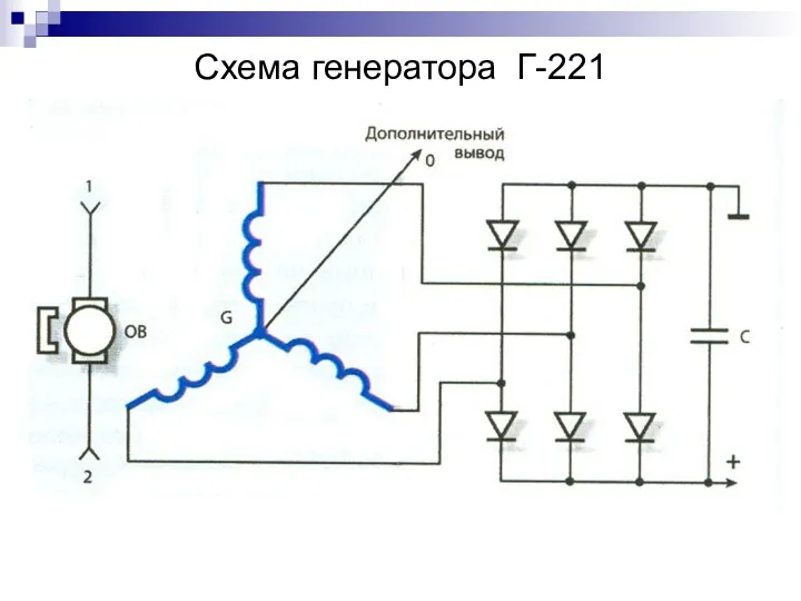 Схема генератора Г-221