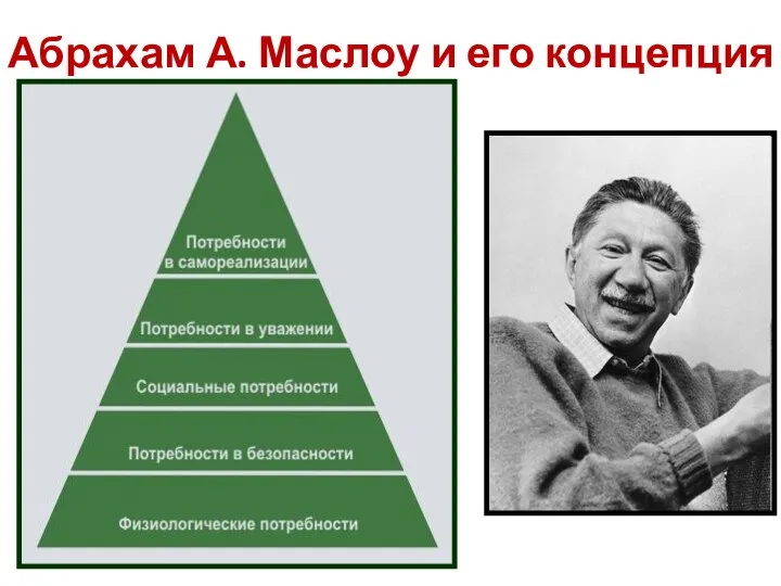 Абрахам А. Маслоу и его концепция