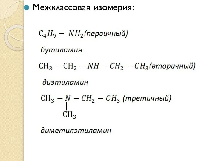 Межклассовая изомерия: