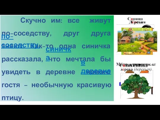 Скучно им: все живут по-соседству, друг друга знают. Как-то одна синичка рассказала,