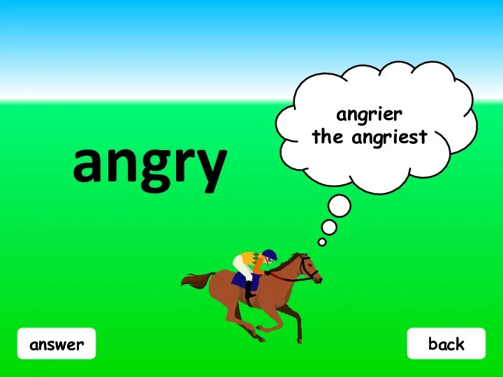 answer angry angrier the angriest back