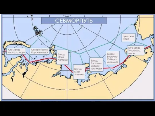 Главная судоходная магистраль России – Северный морской путь.Он проходит по морям Северного