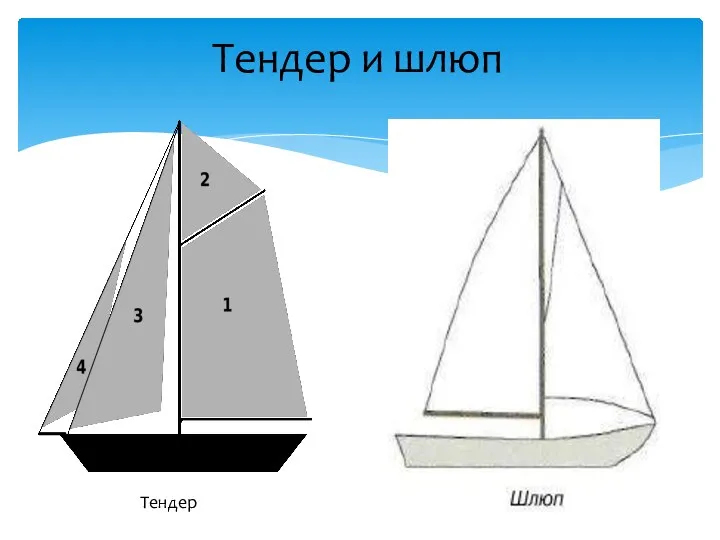 Тендер и шлюп Тендер