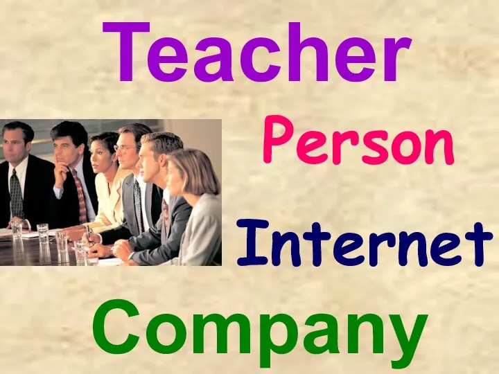 Company Teacher Internet Person