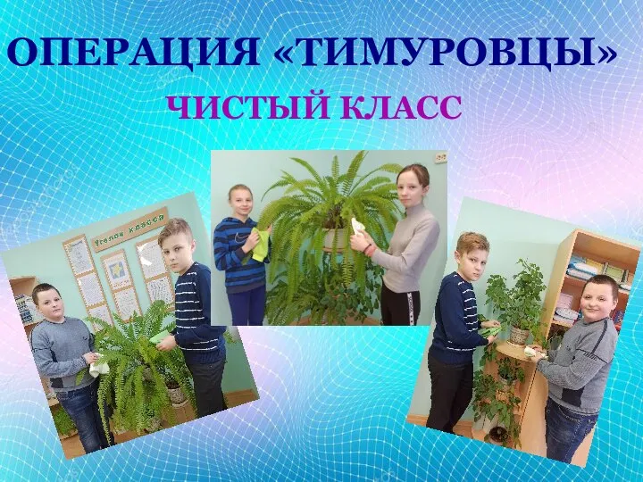 ОПЕРАЦИЯ «ТИМУРОВЦЫ» ЧИСТЫЙ КЛАСС