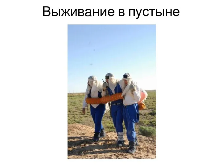 Выживание в пустыне