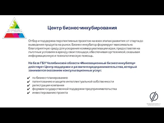 Отбор и поддержка перспективных проектов на всех этапах развития: от старта до