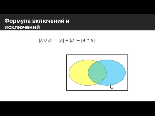 Формула включений и исключений U