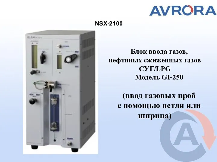 NSX-2100 Блок ввода газов, нефтяных сжиженных газов СУГ/LPG Модель GI-250 (ввод газовых