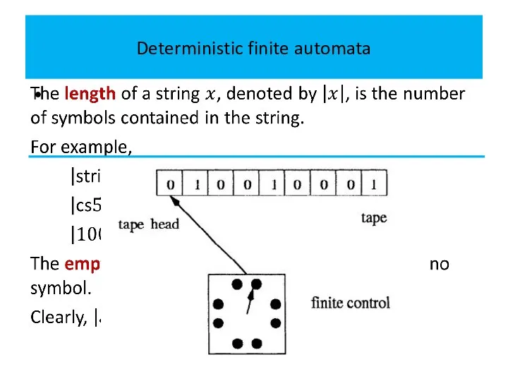 Deterministic finite automata