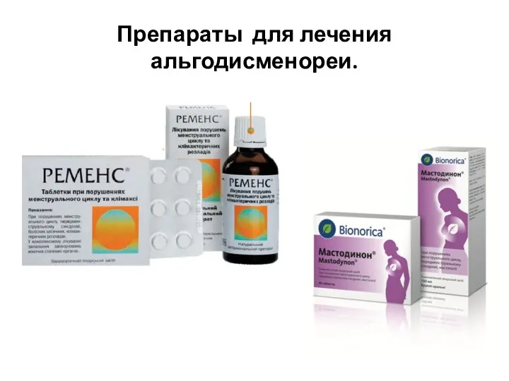 Препараты для лечения альгодисменореи.
