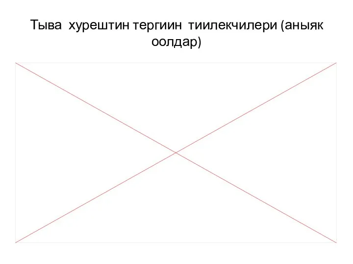 Тыва хурештин тергиин тиилекчилери (аныяк оолдар)