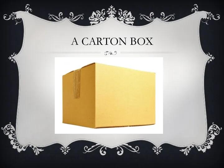 A CARTON BOX