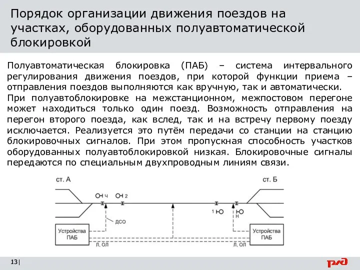 Порядок организации движения поездов на участках, оборудованных полуавтоматической блокировкой | Полуавтоматическая блокировка