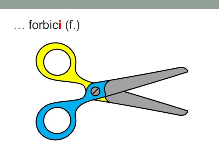 … forbici (f.)