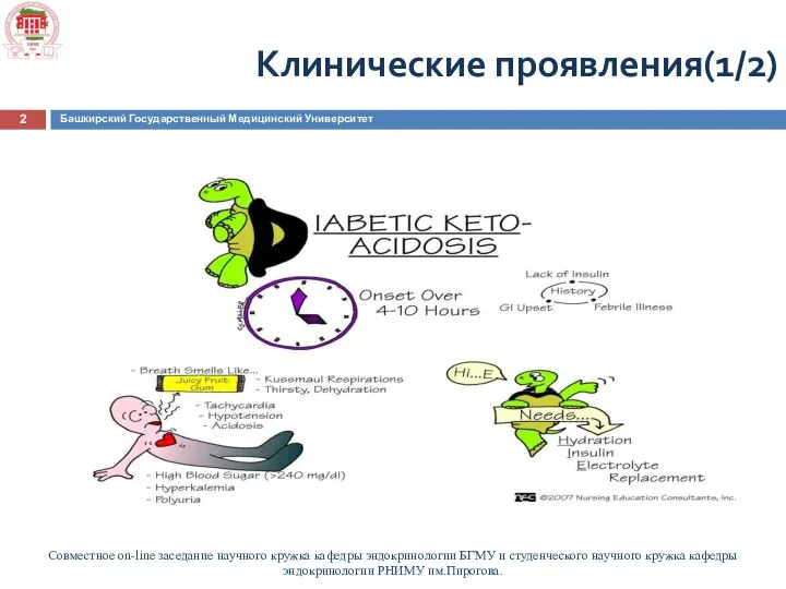 Совместное on-line заседание научного кружка кафедры эндокринологии БГМУ и студенческого научного кружка