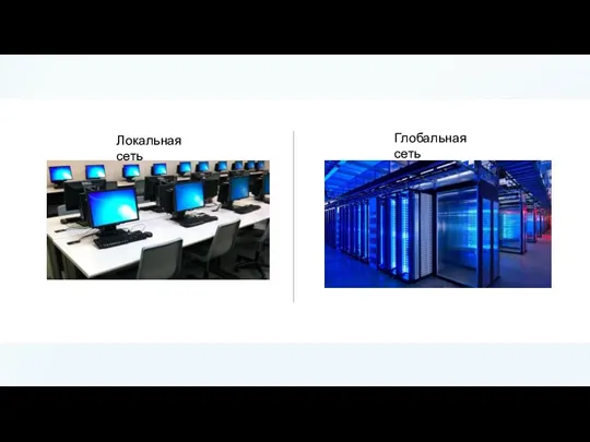 Локальная сеть Глобальная сеть